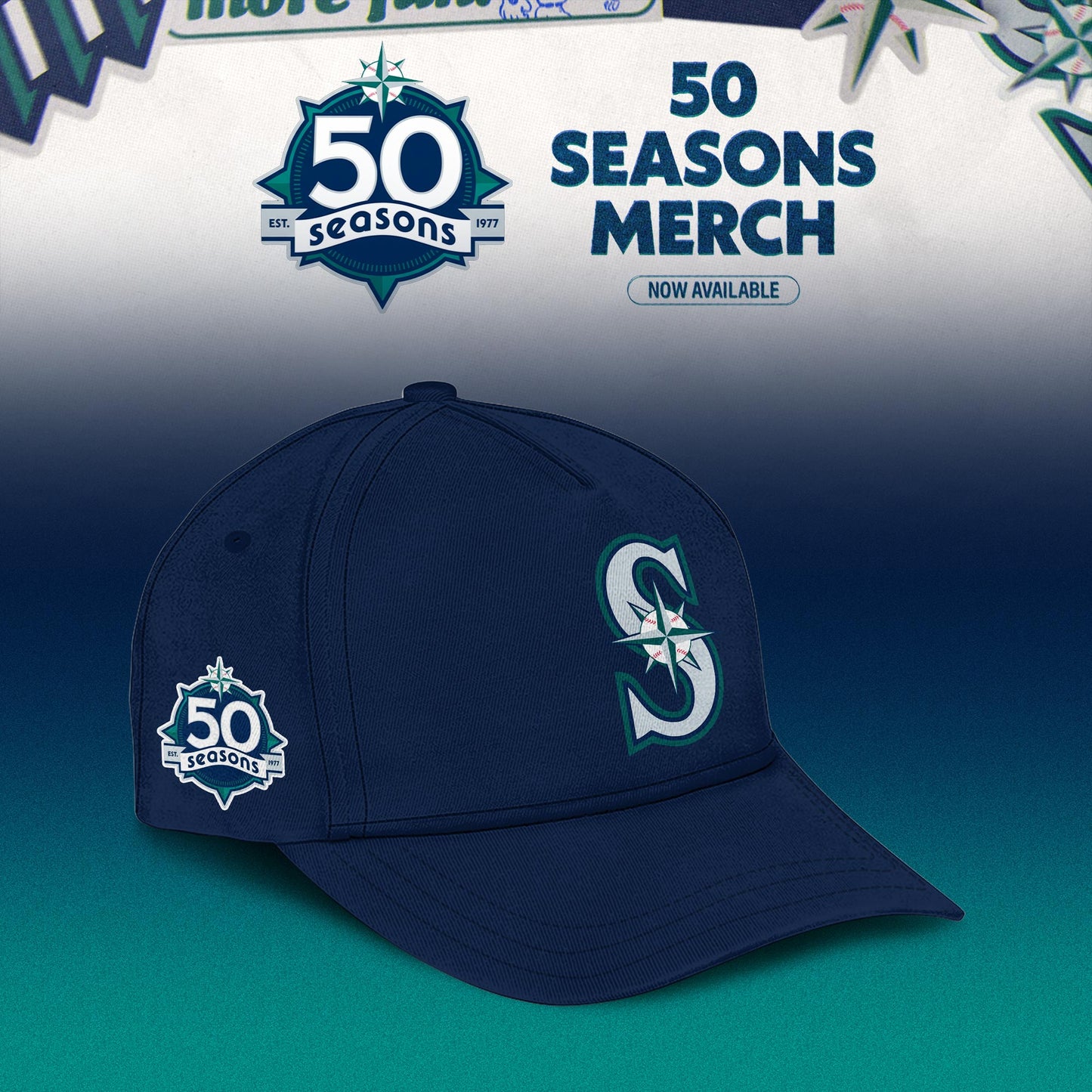 _ Seattle Mariners 50 Seasons Celebration Special Edition Bomber Jacket