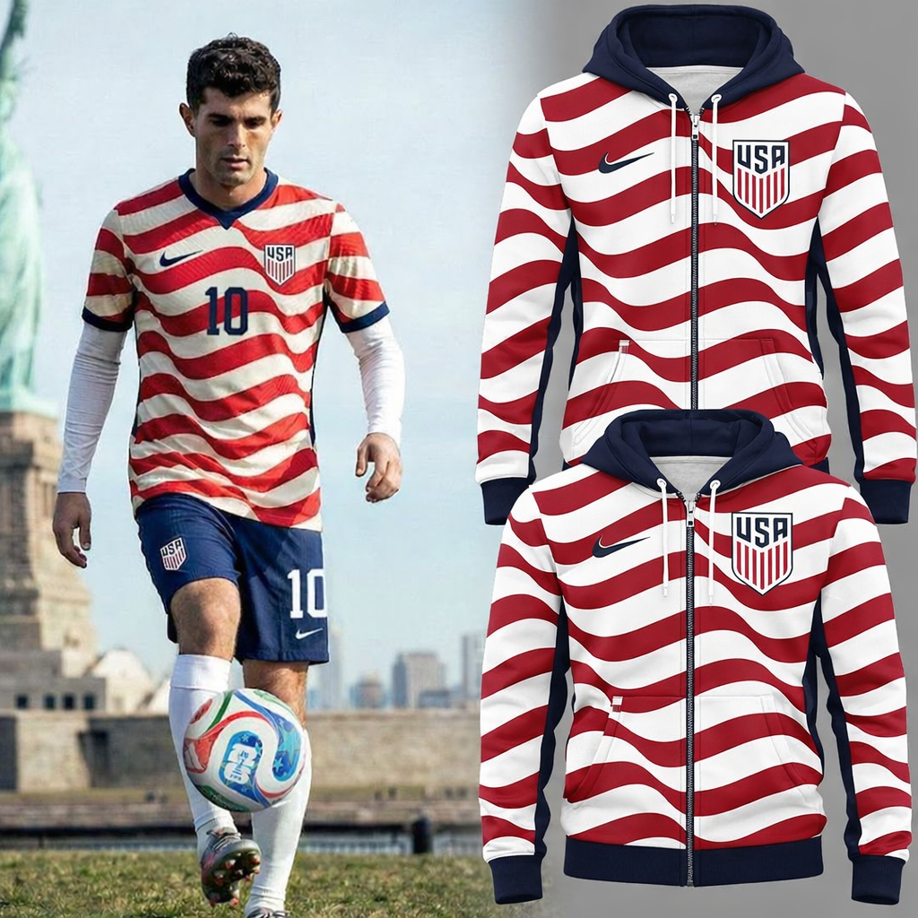 Special 2026 USMNT World Cup Uniform Zip Hoodie
