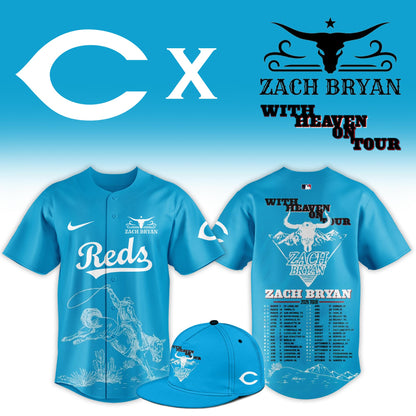 .Baseball x Zach Bryan With Heaven On Tour Limited Jersey
