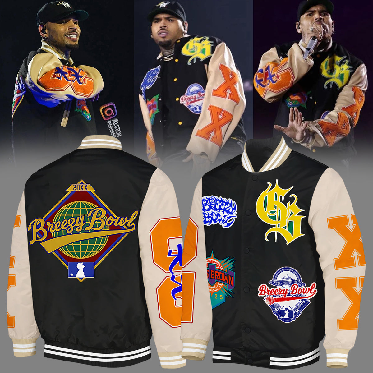 _Chris Brown _ Breezy Bowl XX Bomber Jacket 5