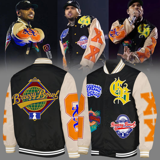 _Chris Brown _ Breezy Bowl XX Bomber Jacket 5