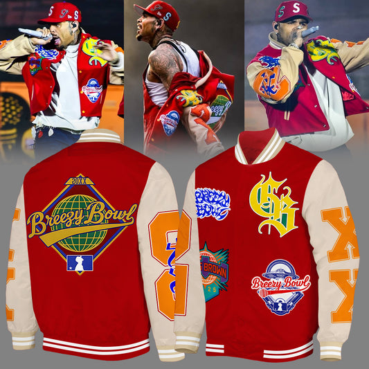 _Chris Brown _ Breezy Bowl XX Bomber Jacket 4