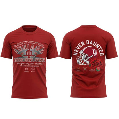 . The 2026 Rose Bowl Champion Indiana Hoosiers Red Shirt V2