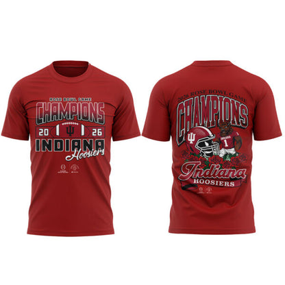 . The 2026 Rose Bowl Champion Indiana Hoosiers Red Shirt