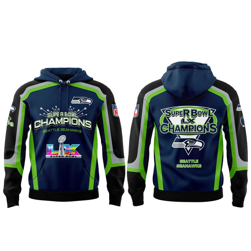 Seattle Seahawks Super Bowl LX Champions Limited Edition Hoodie
