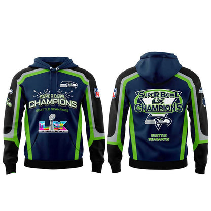 Seattle Seahawks Super Bowl LX Champions Limited Edition Hoodie