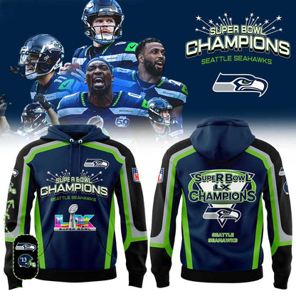 Seattle Seahawks Super Bowl LX Champions Limited Edition Hoodie