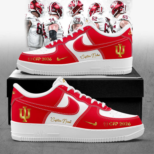 Indiana 2026 CFP Custom Name Shoes AF Gold
