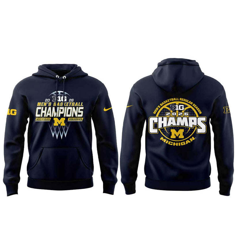 Michigan Men’s Basketball 2026 Big Ten Regular Season Title Hoodie