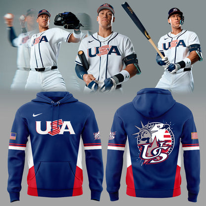 Team USA 2026 World Baseball Classic Combo Hoodie Blue