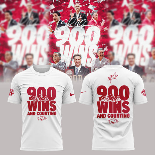 Arkansas Razorbacks Basketball Coach John Calipari 900 wins and counting Shirt V2