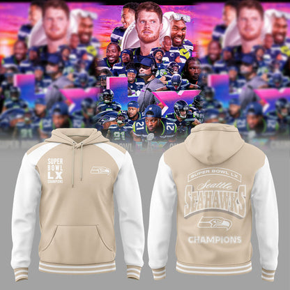Limited Edition Seattle Seahawks Super Bowl LX Champions Hoodie