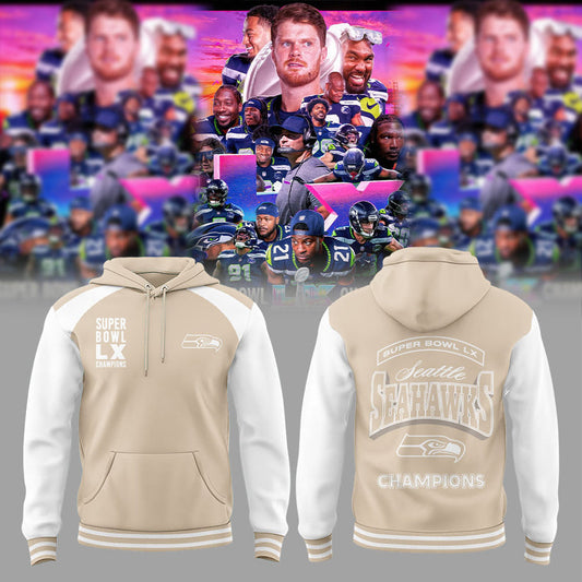 Limited Edition Seattle Seahawks Super Bowl LX Champions Hoodie