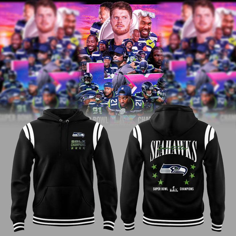 Limited Edition Seattle Seahawks Super Bowl LX Champions Hoodie