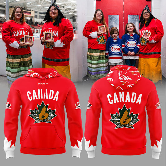 Hockey Canada Canadian Nature Maple Leaf Logo Combo Hoodie