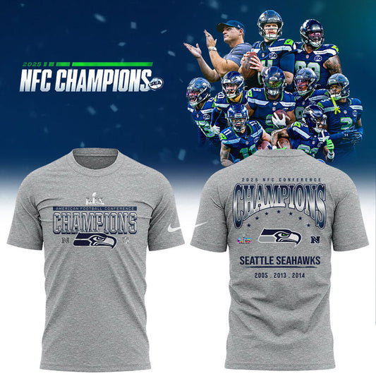 Seattle Seahawks 2025 NFC Conference Champions TShirt