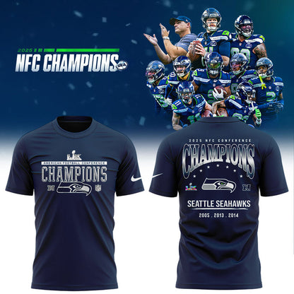 Seattle Seahawks 2025 NFC Conference Champions TShirt