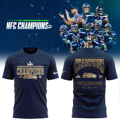 Seattle Seahawks 2025 NFC Conference Champions TShirt