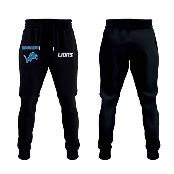 Alpha Industries Blue Detroit Lions x Eminem Combo Hoodie