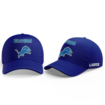 Alpha Industries Blue Detroit Lions x Eminem Combo Hoodie