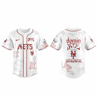 . NY Mets x Stray Kids Merch Dominate World Tour New Jersey White