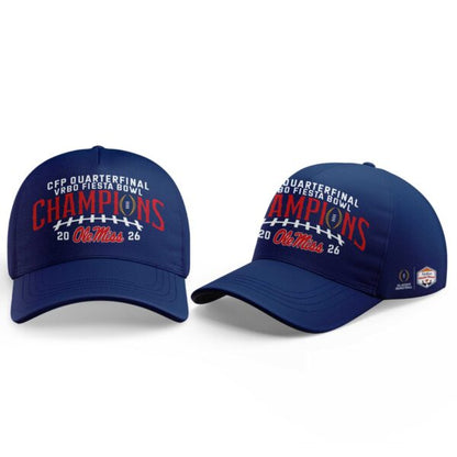 Ole Miss Vrbo Fiesta Bowl Champion 2026 Red Football Jersey