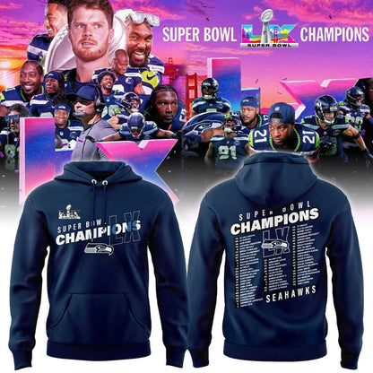 Limited Edition Seattle Seahawks Super Bowl LX Champions Hoodie