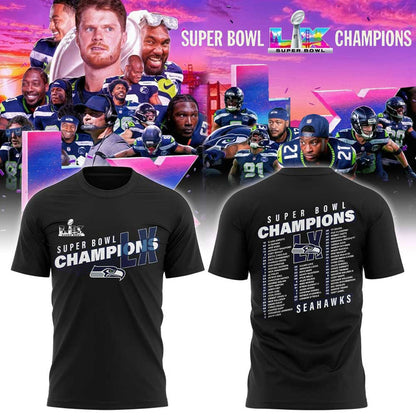 Seattle Seahawks Super Bowl LX Champions Limited Edition T.shirt