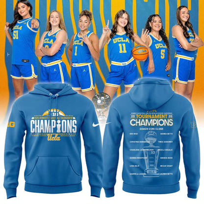 UCLA Women’s Basketball 2026 Big Ten Regular Season Conference Championship Blue Hoodie