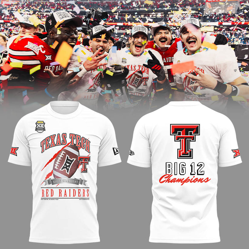 Texas Tech Red Raiders B12 CHAMPIONS 2025 Black Shirt