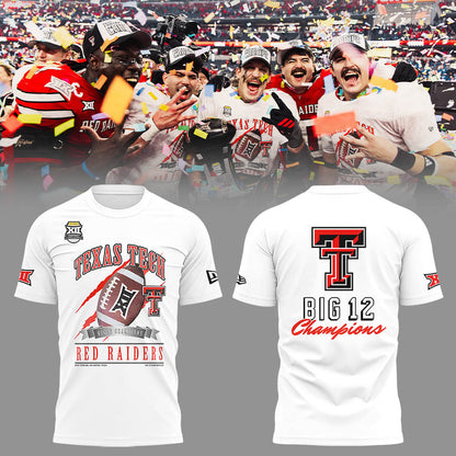 Texas Tech Red Raiders B12 CHAMPIONS 2025 Black Shirt