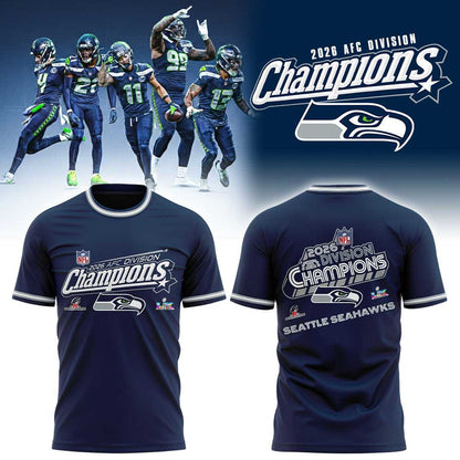 S Seahawks 2026 AFC Division Champions Blue Shirt
