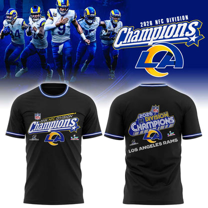 LA Rams 2026 NFC Division Champions Black Shirt