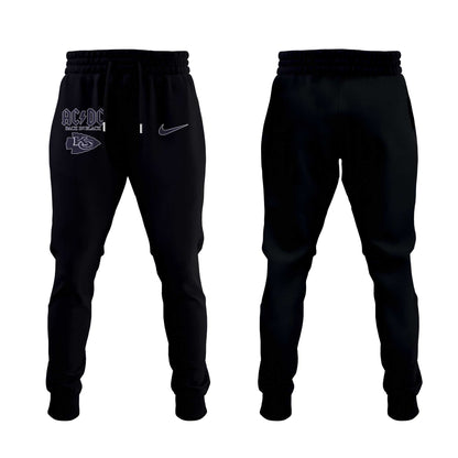 Limited Edition K.C Chiefs AC/DC Back In Black Hoodie