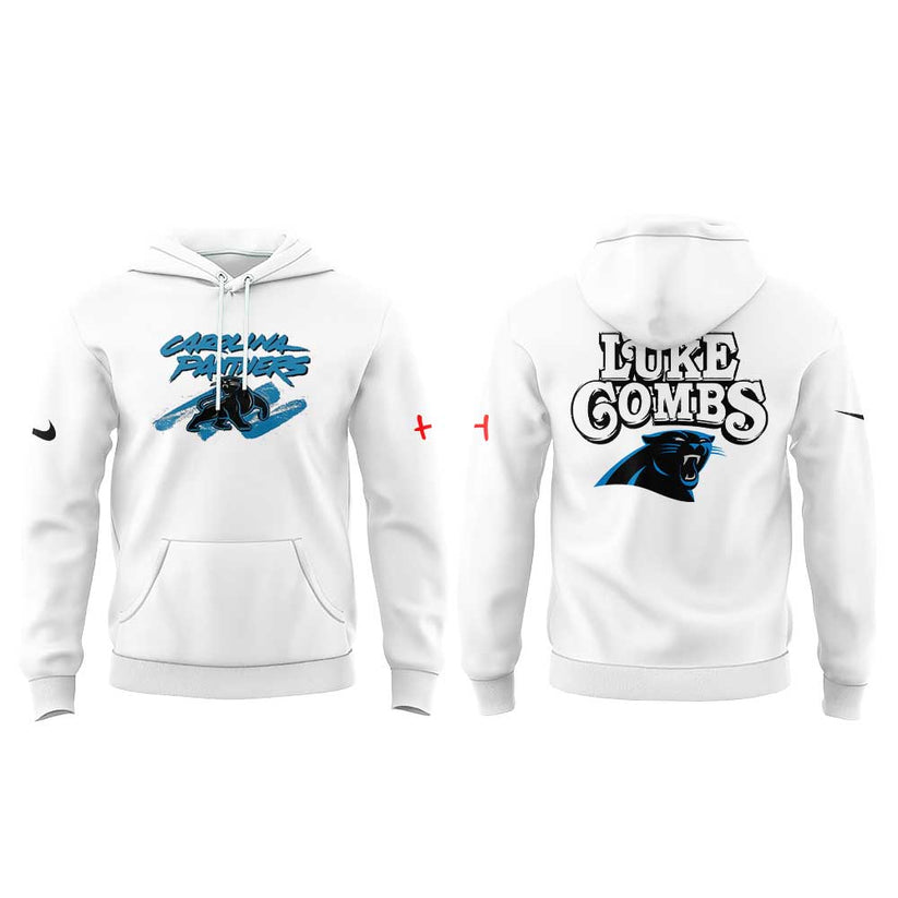 The Luke Combs x Carolina Panthers Exclusive Merch Collection Combo Hoodie