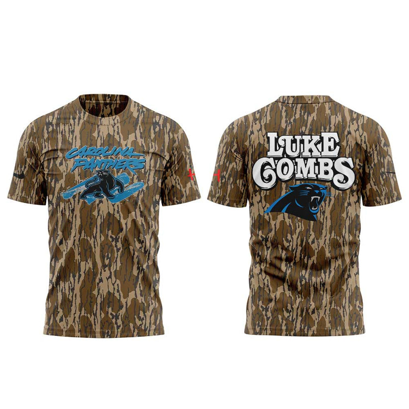 The Luke Combs x Carolina Panthers Exclusive Merch Collection Combo T-Shirt