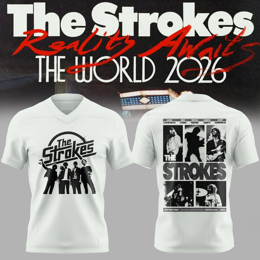 The Strokes – Reality Awaits Tour 2026 Edition Football Jersey