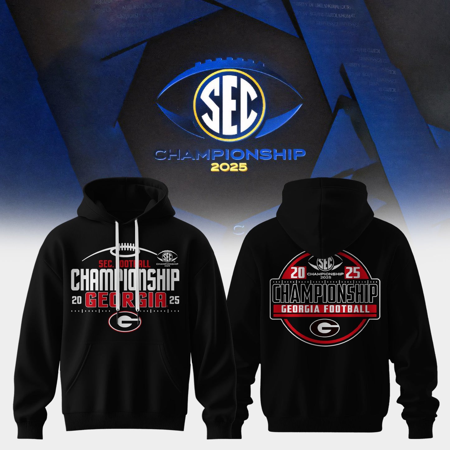 Georgia Bulldogs – 2025 SEC Champions Hoodie