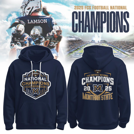 , MSU Bobcats 2025 NCAA FCS Football National Champions Hoodie Limited Edition