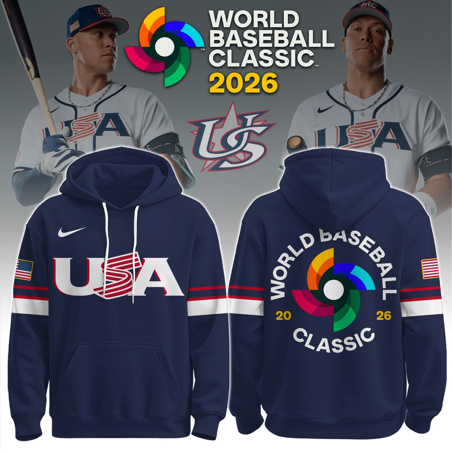 .USA World Baseball Classic Hoodie Ver 2