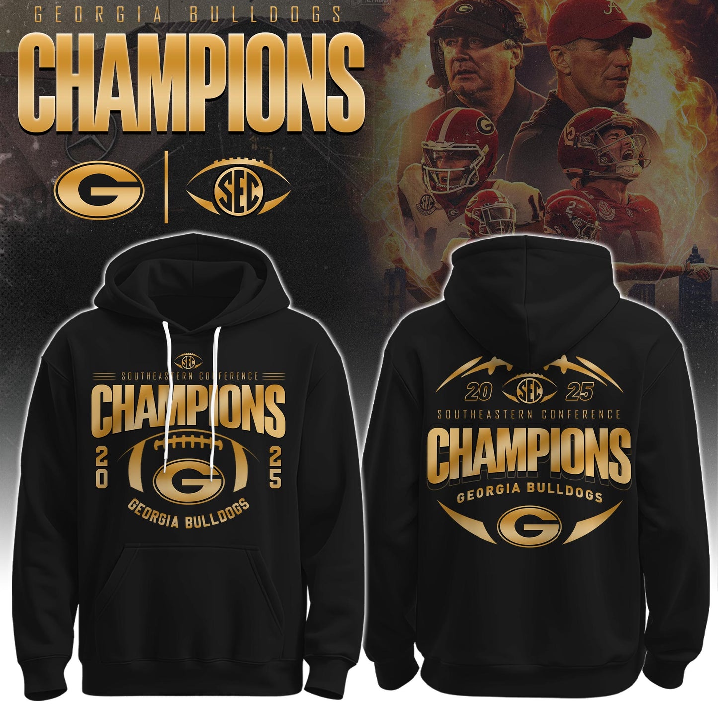Georgia Champions Hoodie Ver 2