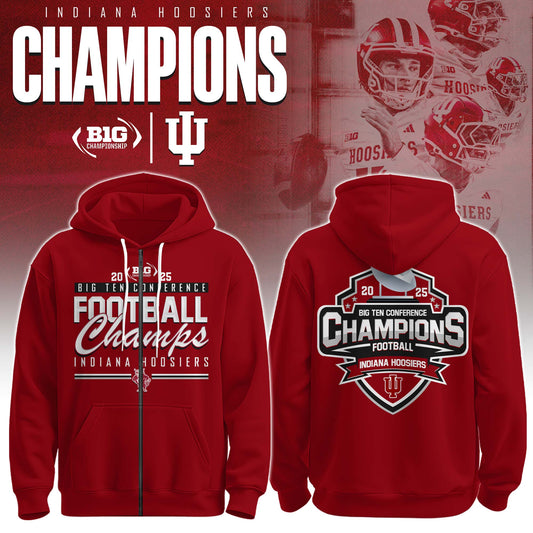Indiana Hoosiers Champions Zip Hoodie Ver 1