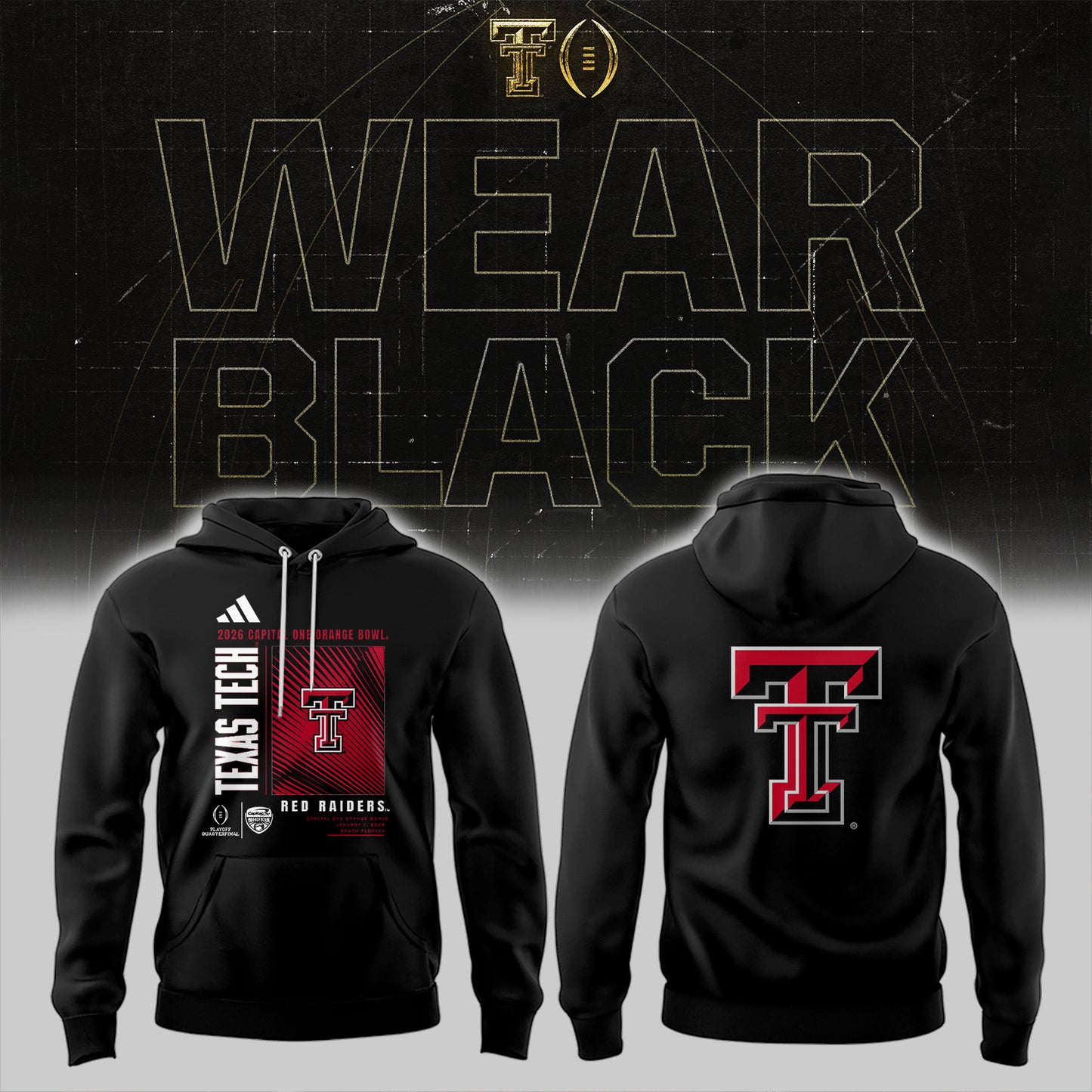 Limited Edition Red Raider Football Hoodie HD30096HD