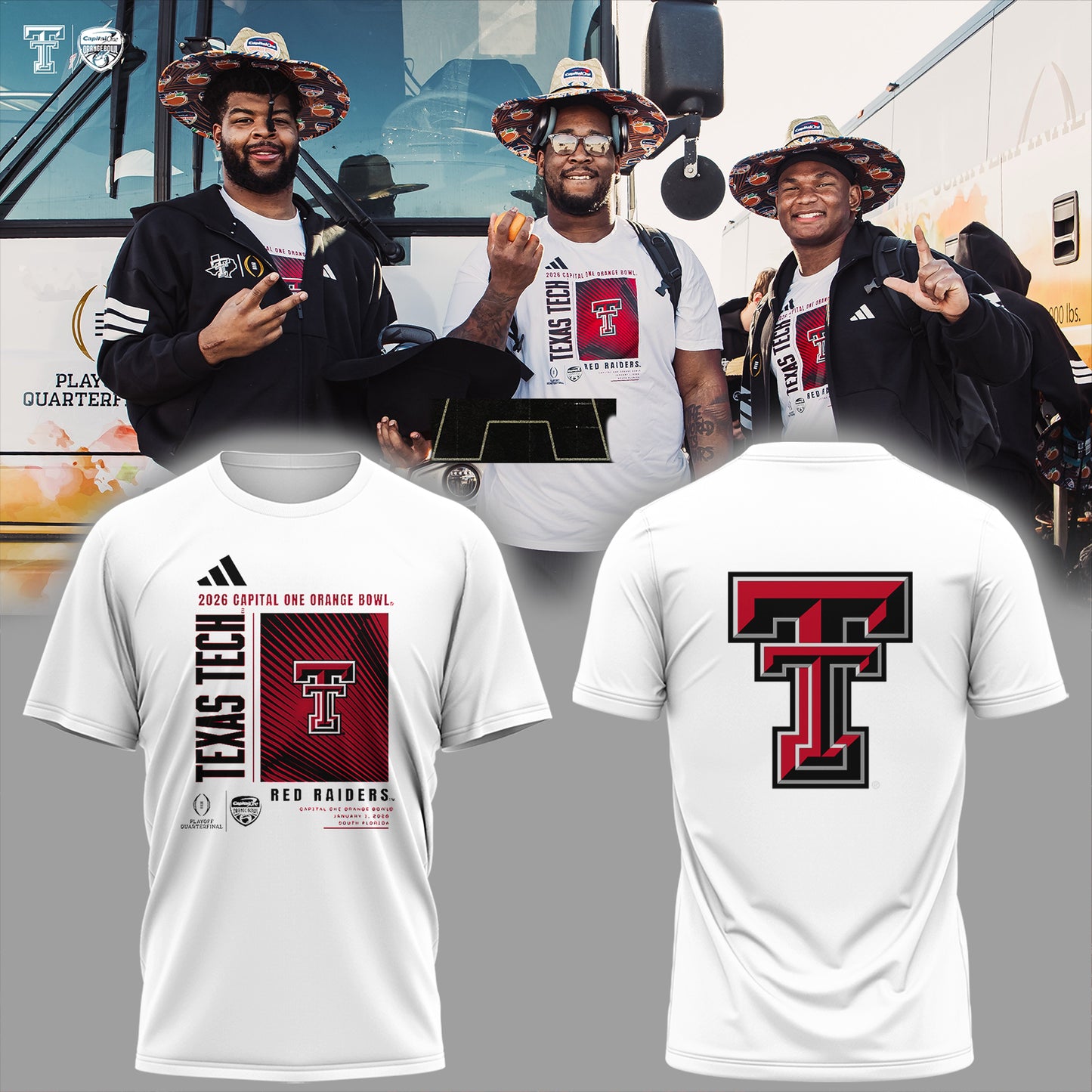 Limited Edition Red Raider Football T-shirt HD30096T