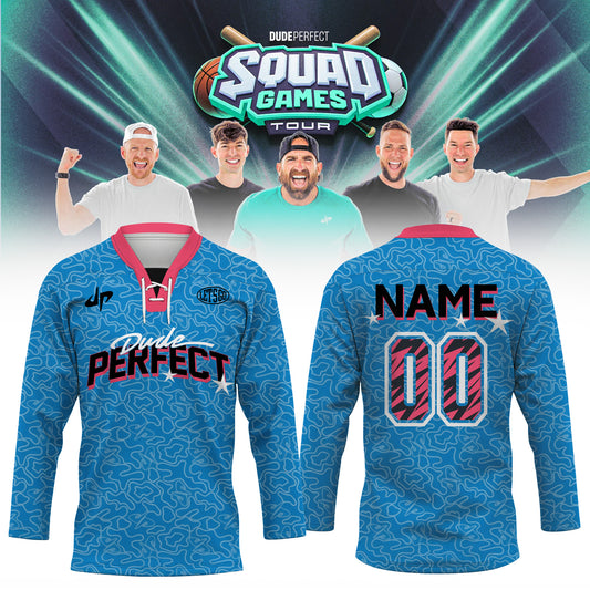 Dude Perfect – Squad Games Tour 2026 Customize Hockey Jersey