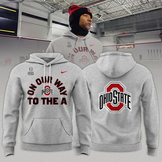 Ohio State Buckeyes “ON OUR WAY TO THE A” Limited Edition Combo Hoodie