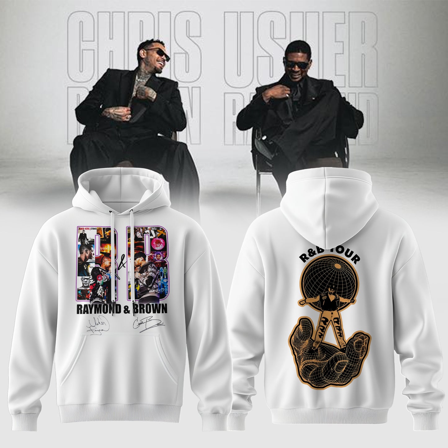 Chris Brown and Usher – The R&B Tour Edition Hoodie