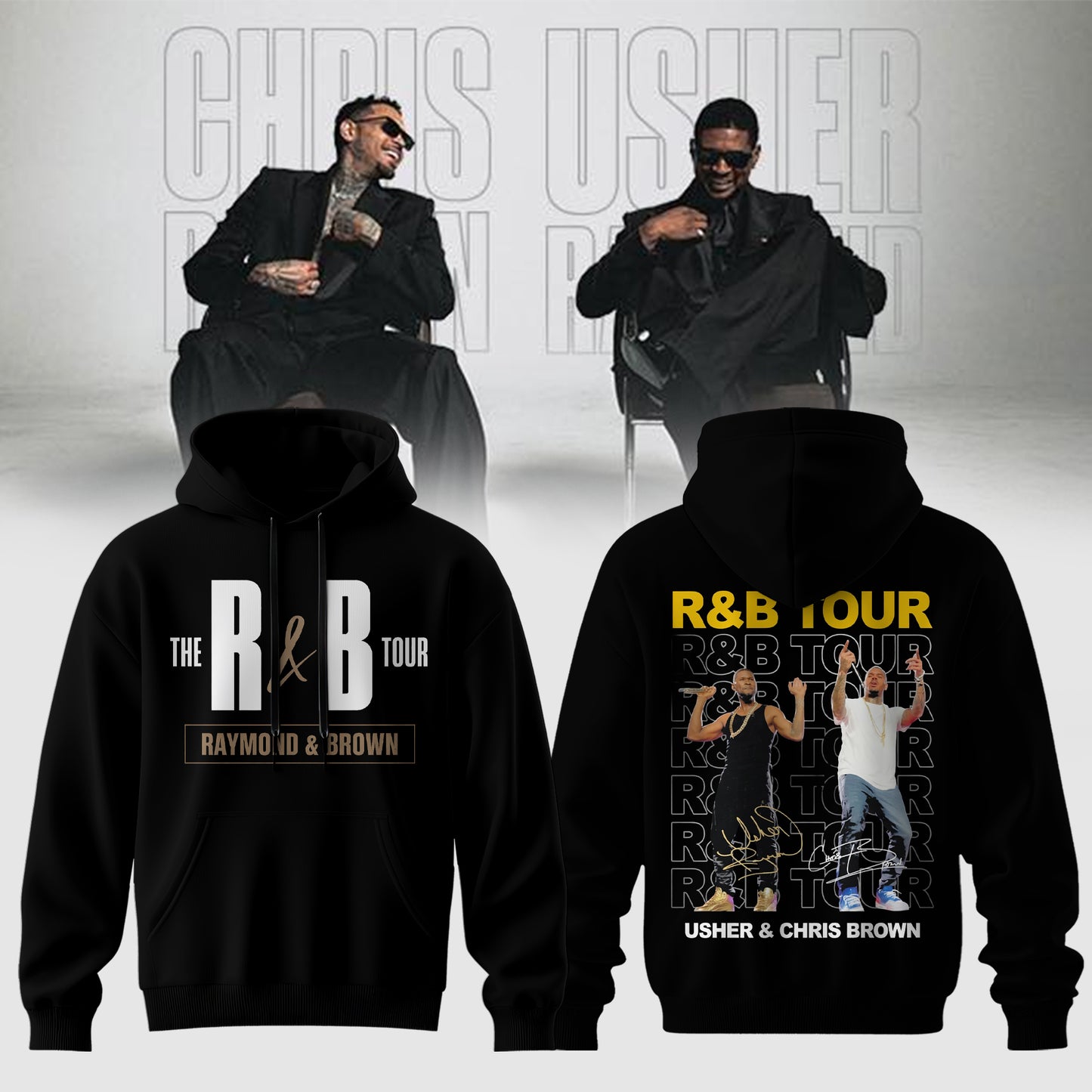 Chris Brown and Usher – The R&B Tour Edition Hoodie