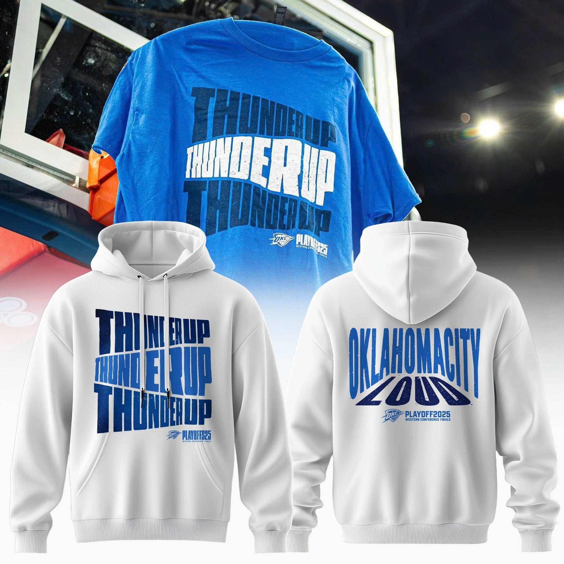 The 2025 Oklahoma City Thunder playoff Hoodie