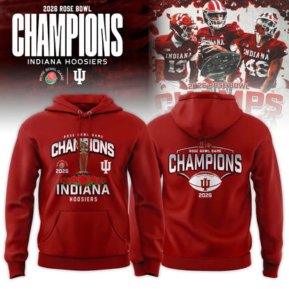 Indiana Hoosiers 2026 Rose Bowl Champions Hoodie